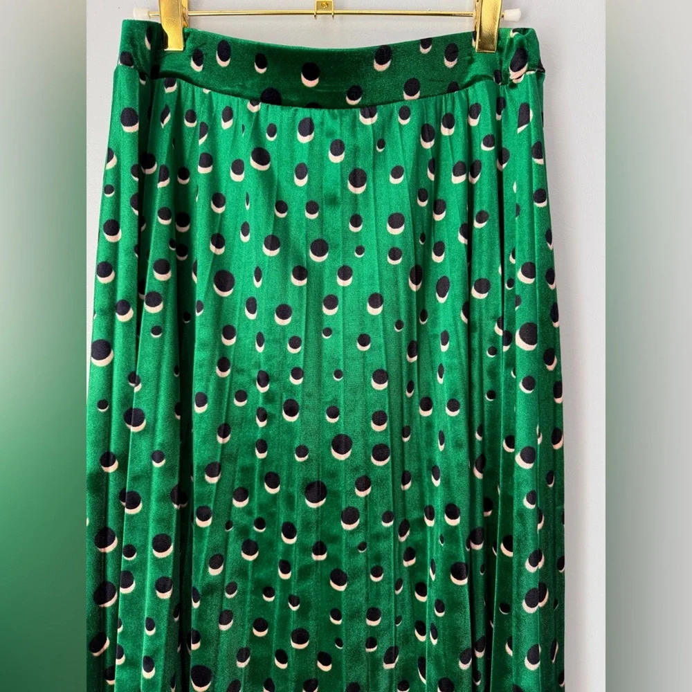 Maeve Carly Pleated Geometric Print Pleated Midi Skirt - Picture 6 of 8